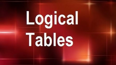 MicroStrategy - Logical Tables - Online Training Video by MicroRooster