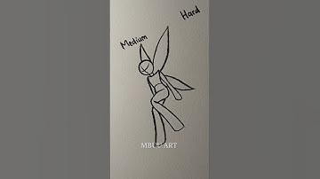 how to draw a stickman fairy Tutorial✏️ #drawing #tutorial #howtodraw #sketch #art
