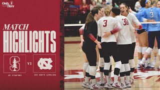 Highlights: #5 Stanford Women’s Volleyball vs. #15 North Carolina (11/8/25)