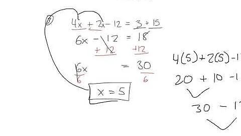 Pre-algebra - 3.2 - Solving equations with like terms and parenthesis