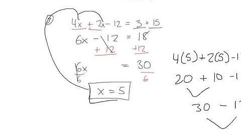 Pre-algebra - 3.2 - Solving equations with like terms and parenthesis
