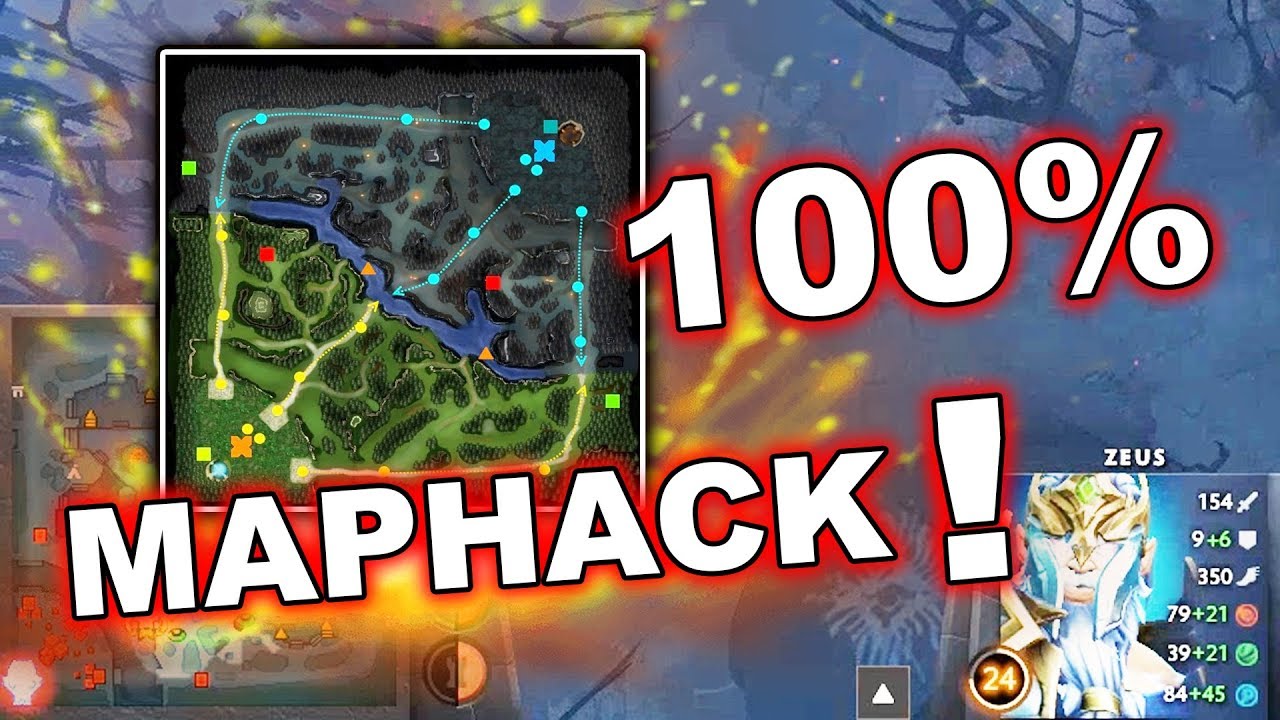 Dota 2 Cheaters: Zeus plays with 100% MAPHACK! - YouTube