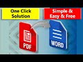PDF to Word Converter | One Click Solution