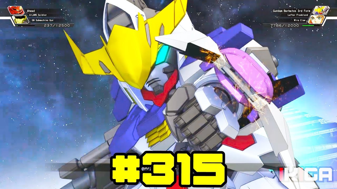 315 BARBATOS 3RD FORM GUNDAM ALL ATTACKS SHOWCASE - SD GUNDAM G