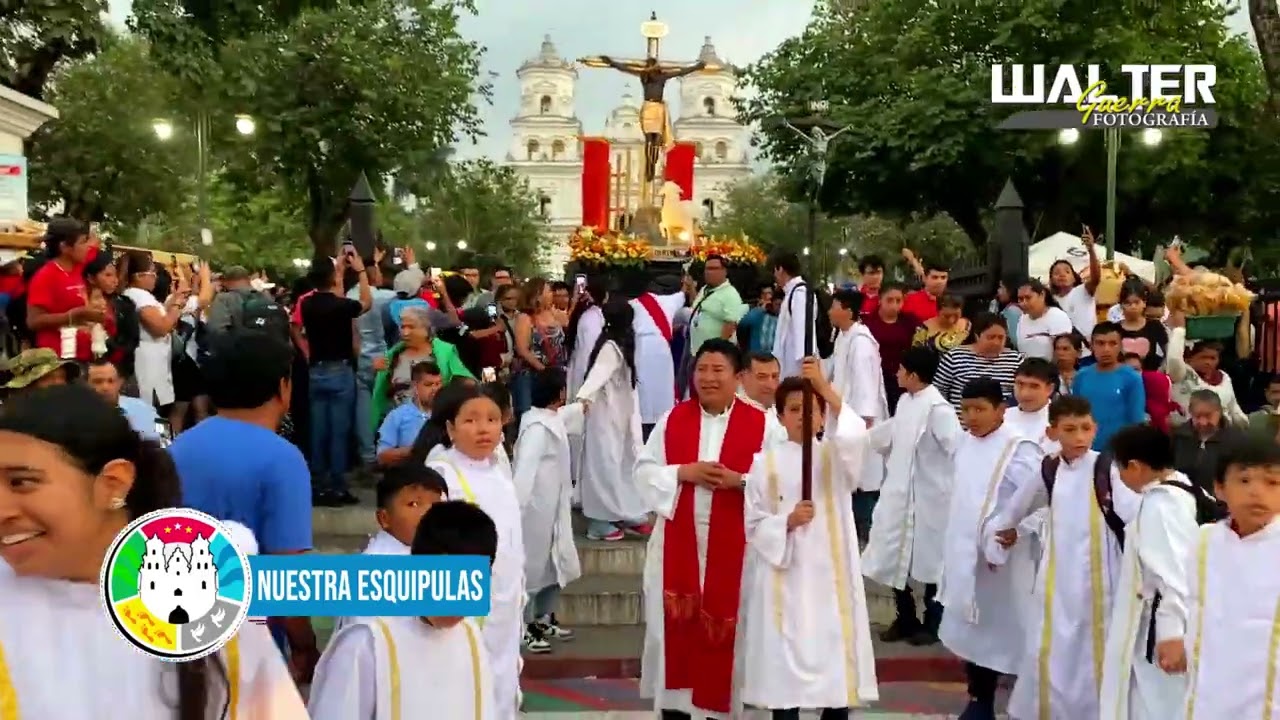 Procesión Milagroso señor de Esquipulas, Guatemala enero 2024. #esquipulas #cristonegrodeesquipulas