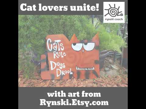 Video: Cat Lovers Unite For A Very Unique Cat Art Show
