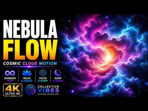 Nebula Flow 🌌 | 4K ULTRA HD LOOP 🔁 | Cosmic Cloud Motion ✨ | Relax • Focus • Escape