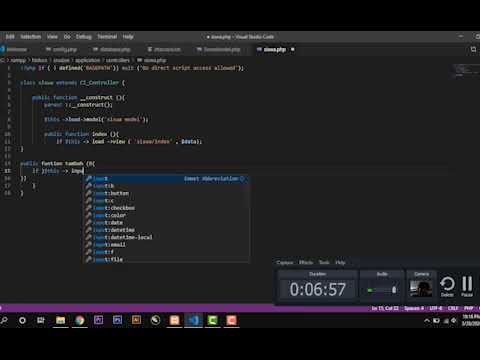 TUTORIAL MUDAH CRUD MENGGUNAKAN CODEIGNITER PART 2 - YouTube