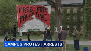 13 protesters arrested at Princeton; students set up tents at Rutgers University in New Jersey