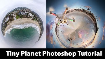 How to make Tiny Planets in Photoshop using drone photos tutorial