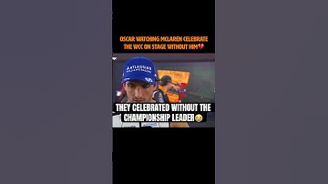 Mclaren celebrated WCC onstage WITHOUT OSCAR PIASTRI😭💔 #f1shorts #f1 #oscarpiastri #mclaren