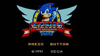 Sonic The Hedgehog 1 Intro Theme (SEGA Master System) ✔