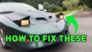How to replace and fix the pop up headlight motor on a 1992-1997 Pontiac Firebird