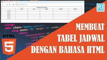 Cara Membuat Tabel Web Dengan HTML - Table HTML