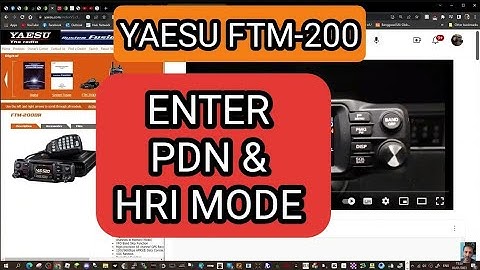 YAESU FTM-200 ,PDN MODE & PORTABLE HRI MODE