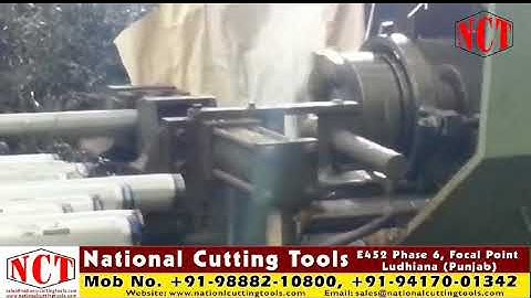 Automatic pipe threading machine operated by hydraulic plc control for galvanised tube & pipe mills