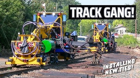 How A Railroad Replaces Ties: Part Two, Installation!