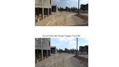 Change detection in an urban environment using forward looking camera
