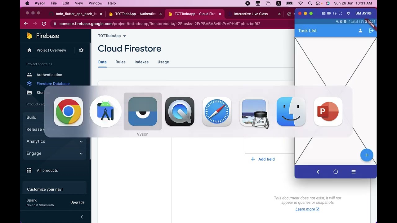17. Cloud Firestore for storing Data | Todo App using Flutter-Firebase | Module 15 Part 3