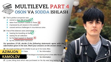 Multilevel Reading Part 4 Ishlash Jarayoni Sodda Usulda