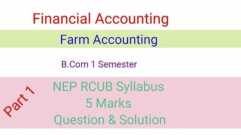 Farm Accounting