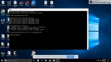 how to save ping data in cmd into text or xls