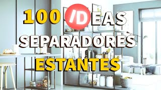 👌DISEÑOS DE MUEBLES Y ESTANTERIAS PARA SEPARAR ESPACIOS INTERIORES EN CASAS PEQUEÑAS SIN OBRAS 2023