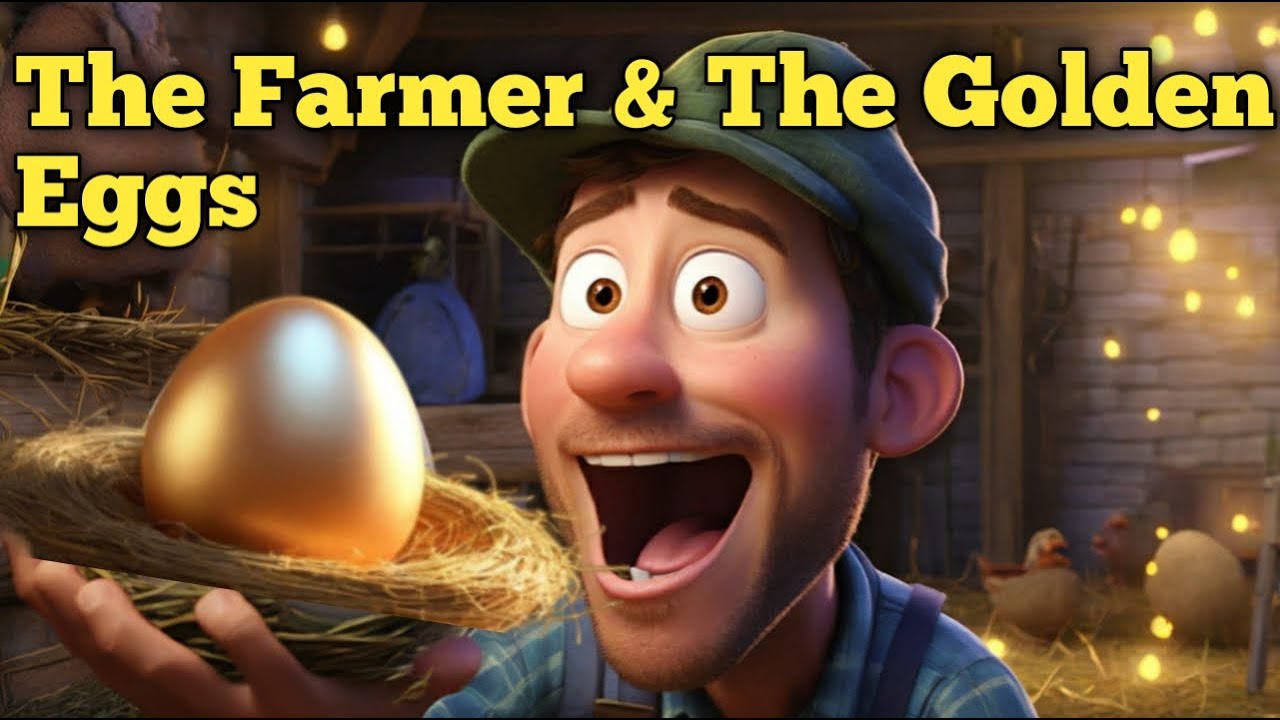 The Farmer And The Golden Eggs | Moral Story for Kids | English Kids ...
