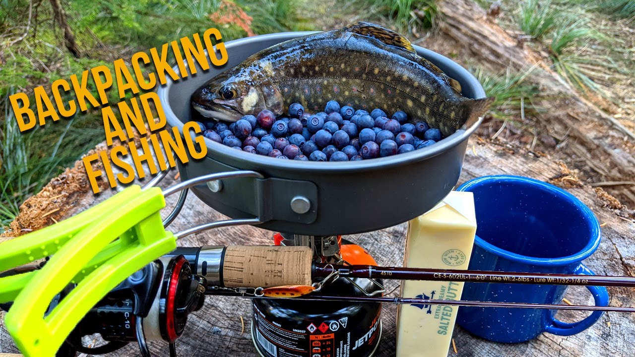 Backpacking and Fishing High Mountain Lakes for Beautiful Fish! Catch and Cook Huckleberry Trout!