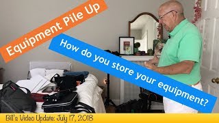 Bills Video Update: How do you Store your equipment?
Since the last minor flood in our basement, I have begun clearing shelves in the room where water is entering, but now all that stuff is taking up space in my basement studio room. As a result, I keep a lot of the equipment I use from time to time upstairs in a first floor guest room. This is sloppy and Im not sure when I can. reclaim the studio, so Im looking for a better way to organize my photography and video equipment. Bills Video Update: How do you Store your equipment?