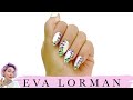 Красивый дизайн ногтей Ева Лорман! Роспись ногтей пошагово! Вензель на ногтях!