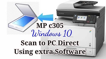 Ricoh c305 scanning in Windows 10 using [Scanitto lite Software]