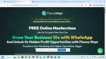Flaxxa Wapi Demo: WhatsApp automation tool for marketing, sending bulk messages & setting up chatbot