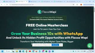 Flaxxa Wapi Demo: WhatsApp automation tool for marketing, sending bulk messages & setting up chatbot