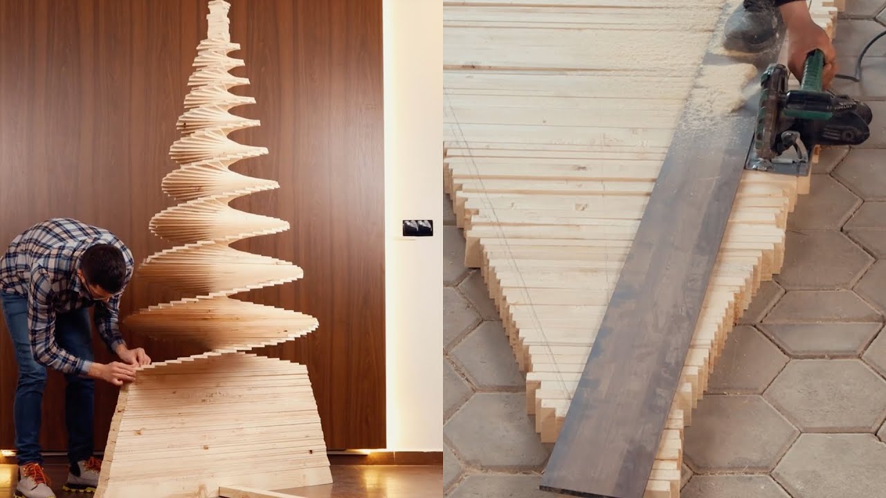 Best Christmas wooden tree ever!🎄