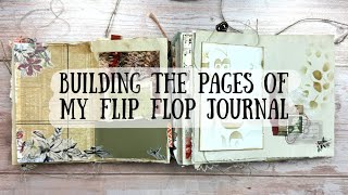 How I decorate and build the pages in my Flip Flop Journal | Journal Page inspiration