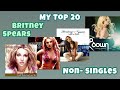 My Top 20 Favourite Non-Singles of Britney Spears (Personal List) || #popspace
