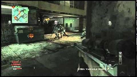 MW3 Quickscope Triple Collateral Kill