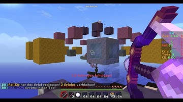 Hacker auf DustMC bei dem Spielmodus BowBash (Beweis 1)