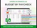 Ultimate Paycheck Budget Spreadsheet #paycheckbudget #paychecktracker #paychecktopaycheck