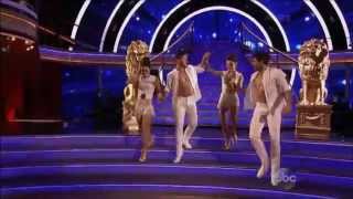 Danica McKellar & Val Chmerkovskiy with Meryl & Maksim - Samba