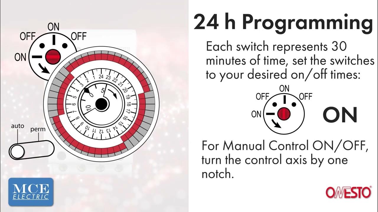 Product overview TS18, 24-Hour Mechanical Time Switch - YouTube