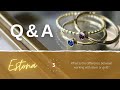 Estona metalsmithing Q&amp;A (3) - The difference between working with silver or gold
