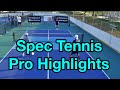 Incredible spec tennis highlights pro exhibition match
