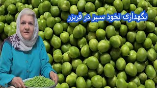 کدام روش نگهداری نخود سبز برای مدت 1 سال مناسب تر است