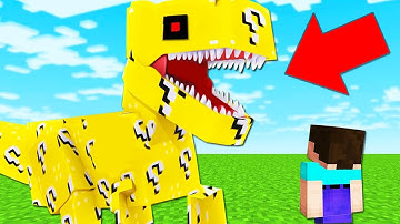 NOOB vs LUCKY BLOCK T-REX DINOSAUR MUTANT in MINECRAFT!