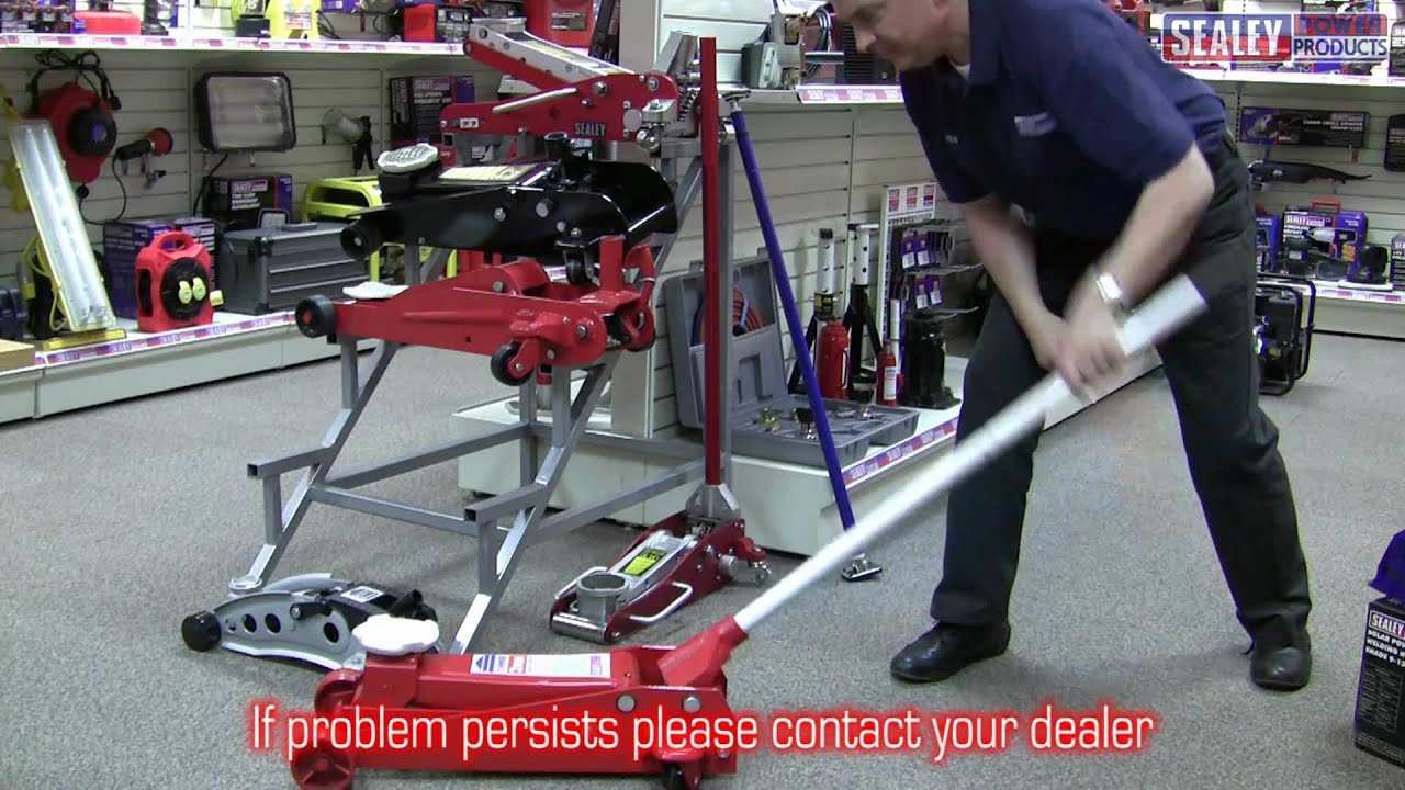 Sealey Trolley Jack Bleeding Procedure - YouTube