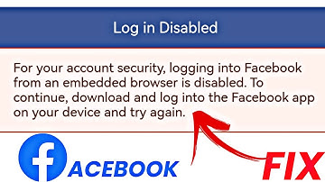 Facebook Login Disable For your account security logging in to Facebook from embedded Problem Solve
