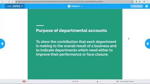 Departmental Accounts Part 1