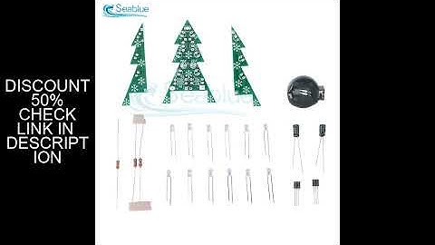 DIY Electronics Kit 3D Christmas Tree Soldering Practice Electronic Science Assembly Kit 3 Color Fla